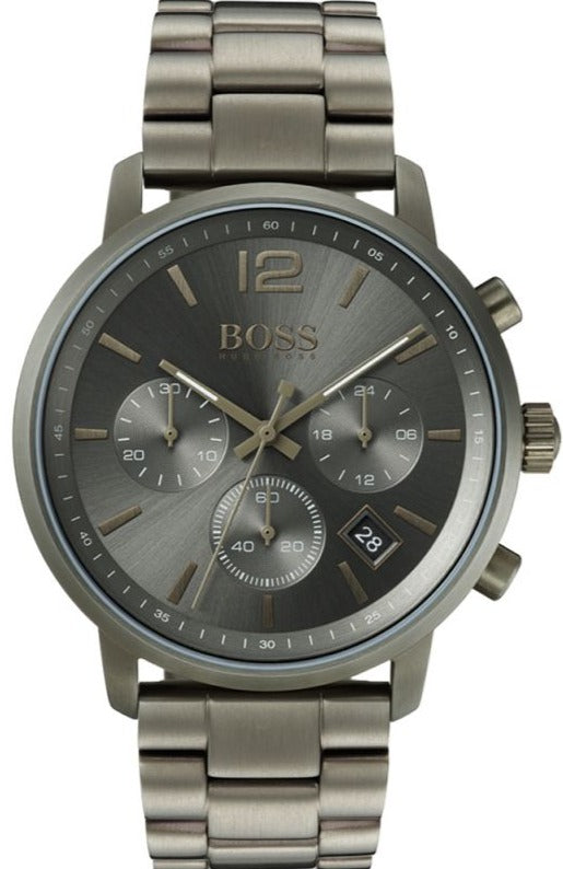 Hugo Boss Attitude Green Dial Green Steel Strap Watch for Men - 1513610 Authentic Buy Shop Now