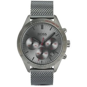 Hugo Boss Talent Gunmetal Dial Grey Mesh Bracelet Watch for Men - 1513637 Authentic Buy Shop Now
