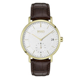 Hugo Boss Corporal White Dial Brown Leather Strap Watch for Men - 1513640 Authentic Buy Shop Now