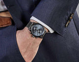 Hugo Boss Jet Blue Dial Gunmetal Mesh Bracelet Watch for Men - 1513677 Authentic Buy Shop Now