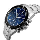 Hugo Boss Ocean Edition Chronograph Blue Dial Silver Steel Strap Watch for Men - 1513704 Authentic Buy Shop Now