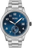 Hugo Boss Legacy Blue Dial Silver Steel Strap Watch for Men - 1513707 Authentic Buy Shop Now