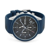 Hugo Boss Velocity Black Dial Blue Rubber Strap Watch for Men - 1513717 Authentic Buy Shop Now