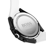 Hugo Boss Velocity Black Dial White Rubber Strap Watch for Men - 1513718 Authentic Buy Shop Now