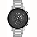 Hugo Boss Peak Black Dial Silver Steel Strap Watch for Men - 1513762 Authentic Buy Shop Now