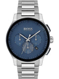 Hugo Boss Peak Chronograph Blue Dial Silver Steel Strap Watch for Men - 1513763 Authentic Buy Shop Now