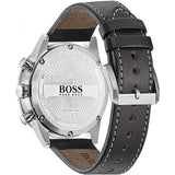 Hugo Boss Aero Chronograph Black Dial Black Leather Strap Watch for Men - 1513770 Authentic Buy Shop Now