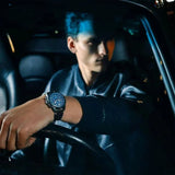 Hugo Boss Nomad Blue Dial Brown Leather Strap Watch for Men - 1513773 Authentic Buy Shop Now