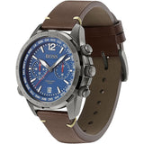 Hugo Boss Nomad Blue Dial Brown Leather Strap Watch for Men - 1513773 Authentic Buy Shop Now