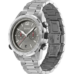 Hugo Boss Nomad Grey Dial Silver Steel Strap Watch for Men - 1513774 Authentic Buy Shop Now