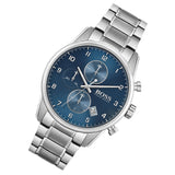 Hugo Boss Skymaster Blue Dial Silver Steel Strap Watch for Men - 1513784 Authentic Buy Shop Now