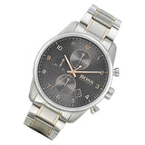 Hugo Boss Skymaster Grey Dial Two Tone Steel Strap Watch for Men - 1513789 Authentic Buy Shop Now