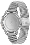 Hugo Boss Associate Black Dial Silver Mesh Bracelet Watch for Men - 1513805 Authentic Buy Shop Now