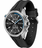 Hugo Boss Globetrotter Black Dial Black Silicone Strap Watch for Men - 1513820 Authentic Buy Shop Now