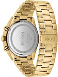 Hugo Boss Champion Black Dial Gold Steel Strap Watch for Men - 1513848 Authentic Buy Shop Now