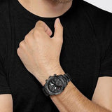 Hugo Boss Pilot Edition Chronograph Black Dial Black Steel Strap Watch for Men - 1513854 Authentic Buy Shop Now