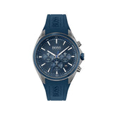 Hugo Boss Distinct Blue Dial Blue Rubber Strap Watch for Men - 1513856 Authentic Buy Shop Now