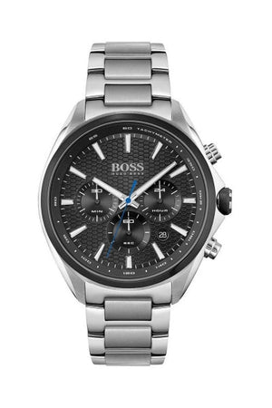 Hugo Boss Montre Distinct Black Dial Silver Steel Strap Watch for Men - 1513857 Authentic Buy Shop Now