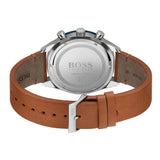 Hugo Boss Santiago Blue Dial Brown Leather Strap Watch for Men - 1513860 Authentic Buy Shop Now