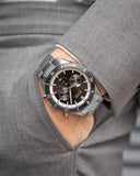 Hugo Boss Santiago Black Dial Silver Steel Strap Watch for Men - 1513862 Authentic Buy Shop Now