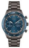 Hugo Boss Santiago Blue Dial Grey Steel Strap Watch for Men - 1513863 Authentic Buy Shop Now