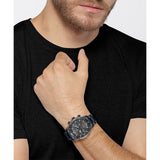 Hugo Boss Santiago Grey Dial Blue Steel Strap Watch for Men - 1513865 Authentic Buy Shop Now