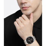 Hugo Boss Associate Black Dial Silver Steel Strap Watch for Men - 1513869 Authentic Buy Shop Now