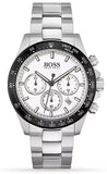 Hugo Boss Hero Chronograph White Dial Silver Steel Strap Watch for Men - 1513875 Authentic Buy Shop Now