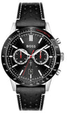 Hugo Boss Allure Black Dial Black Leather Strap Watch for Men - 1513920 Authentic Buy Shop Now