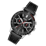 Hugo Boss Allure Black Dial Black Leather Strap Watch for Men - 1513920 Authentic Buy Shop Now