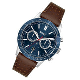 Hugo Boss Allure Blue Dial Brown Leather Strap Watch for Men - 1513921 Authentic Buy Shop Now