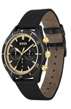 Hugo Boss Santiago Black Dial Black Nylon Strap Watch for Men - 1513935 Authentic Buy Shop Now