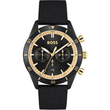 Hugo Boss Santiago Black Dial Black Nylon Strap Watch for Men - 1513935 Authentic Buy Shop Now