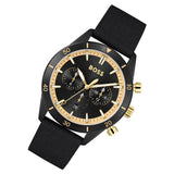 Hugo Boss Santiago Black Dial Black Nylon Strap Watch for Men - 1513935 Authentic Buy Shop Now