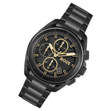 Hugo Boss Driver Black Dial Black Steel Strap Watch for Men - 1513277 Authentic Buy Shop Now