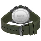 Hugo Boss Globetrotter Grey Dial Black Silicone Strap Watch for Men - 1513931 Authentic Buy Shop Now