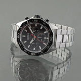 Hugo Boss Energy Chronograph Black Dial Silver Steel Strap Watch For Men - 1513971 Authentic Buy Shop Now