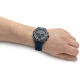 Hugo Boss Energy Chronograph Grey Dial Green Rubber Strap Watch For Men - 1513972 Authentic Buy Shop Now