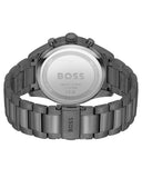 Hugo Boss View Chronograph Grey Dial Grey Steel Strap Watch For Men - 1513991 Authentic Buy Shop Now