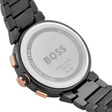 Hugo Boss One Chronograph Red Dial Grey Steel Strap Watch For Men - 1514000 Authentic Buy Shop Now