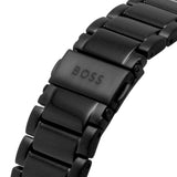 Hugo Boss One Chronograph Black Dial Black Steel Strap Watch For Men - 1514001 Authentic Buy Shop Now