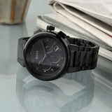 Hugo Boss One Chronograph Black Dial Black Steel Strap Watch For Men - 1514001 Authentic Buy Shop Now