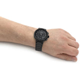 Hugo Boss One Chronograph Black Dial Black Steel Strap Watch For Men - 1514001 Authentic Buy Shop Now