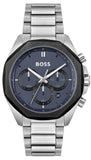 Hugo Boss Cloud Chronograph Blue Dial Silver Steel Strap Watch For Men - 1514015 Authentic Buy Shop Now