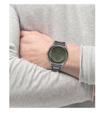 Hugo Boss Steer Chronograph Grey Dial Grey Steel Strap Watch For Men - 1514045 Authentic Buy Shop Now