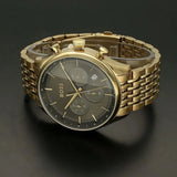 Hugo Boss Gregor Chronograph Grey Dial Gold Steel Strap Watch For Men - 1514051 Authentic Buy Shop Now