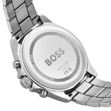 Hugo Boss Troper Chronograph Blue Dial Silver Steel Strap Watch For Men - 1514057 Authentic Buy Shop Now