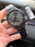 Hugo Boss Troper Chronograph Grey Dial Grey Steel Strap Watch For Men - 1514058 Authentic Buy Shop Now