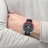 Hugo Boss Troper Chronograph Black Dial Black Leather Strap Watch For Men - 1514099 Authentic Buy Shop Now