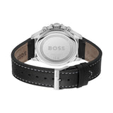 Hugo Boss Troper Chronograph Black Dial Black Leather Strap Watch For Men - 1514099 Authentic Buy Shop Now